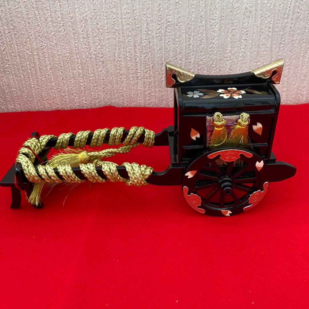 久月　木製　重箱　三宝　高杯　菱餅　　牛車　お駕籠　セット　②