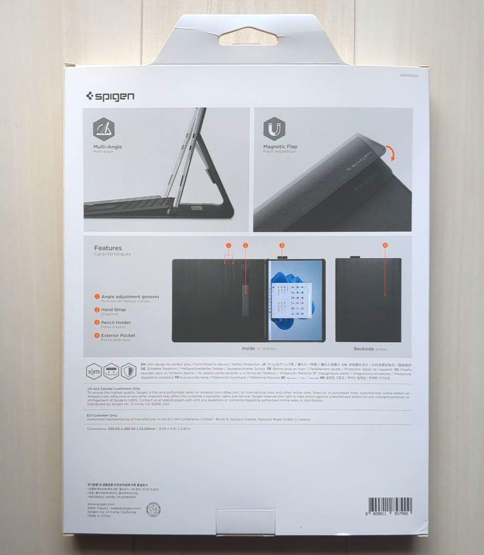 【Spigen】マイクロソフト Surface Pro ケース スタンド 傷防止