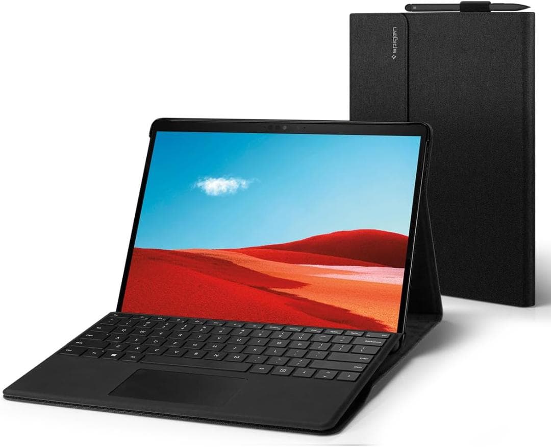 【Spigen】マイクロソフト Surface Pro ケース スタンド 傷防止