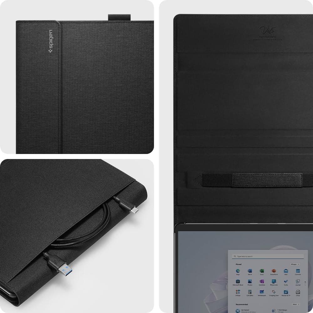 【Spigen】マイクロソフト Surface Pro ケース スタンド 傷防止