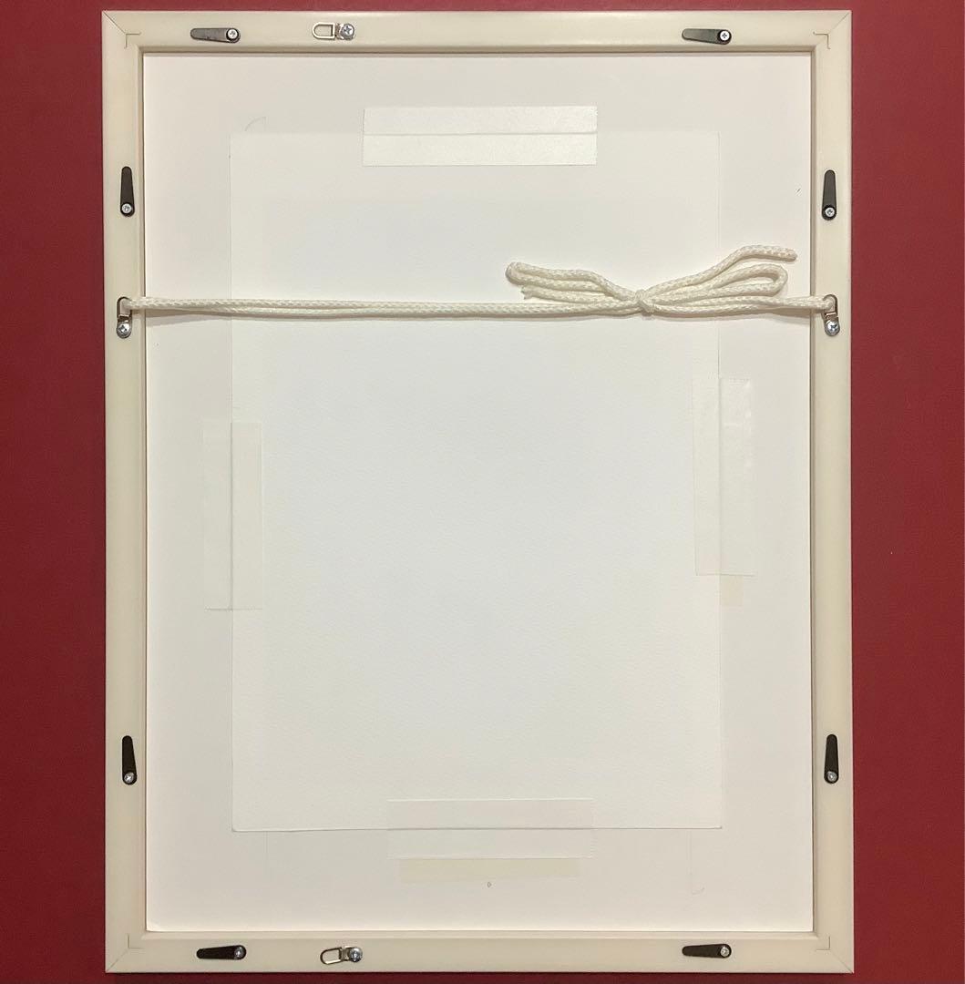 絵画・額縁・版画・青江 鞠・新品未使用・ママ大好き ステキな夢を・・・・美術品