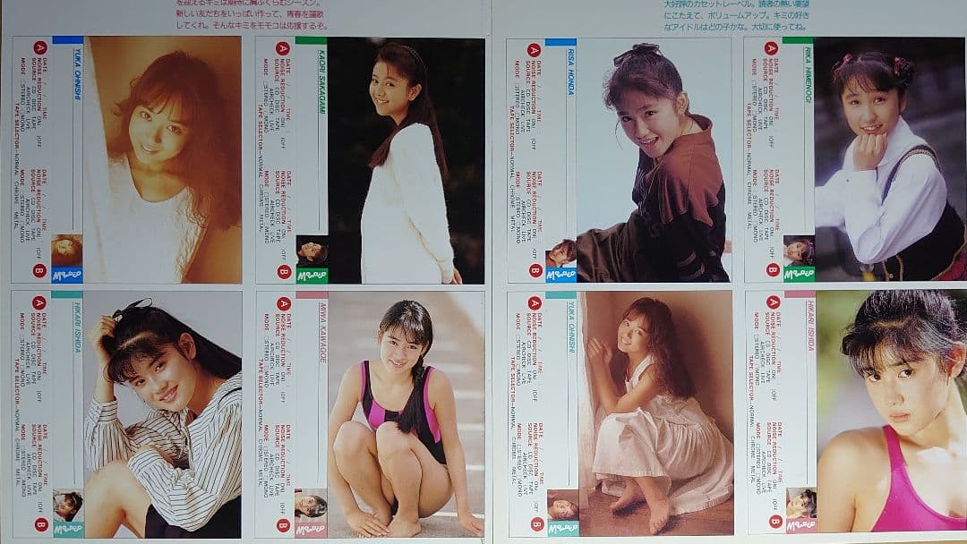 石田ひかり　1987年〜1994年 大量　切り抜き　ファイル　2冊　120P