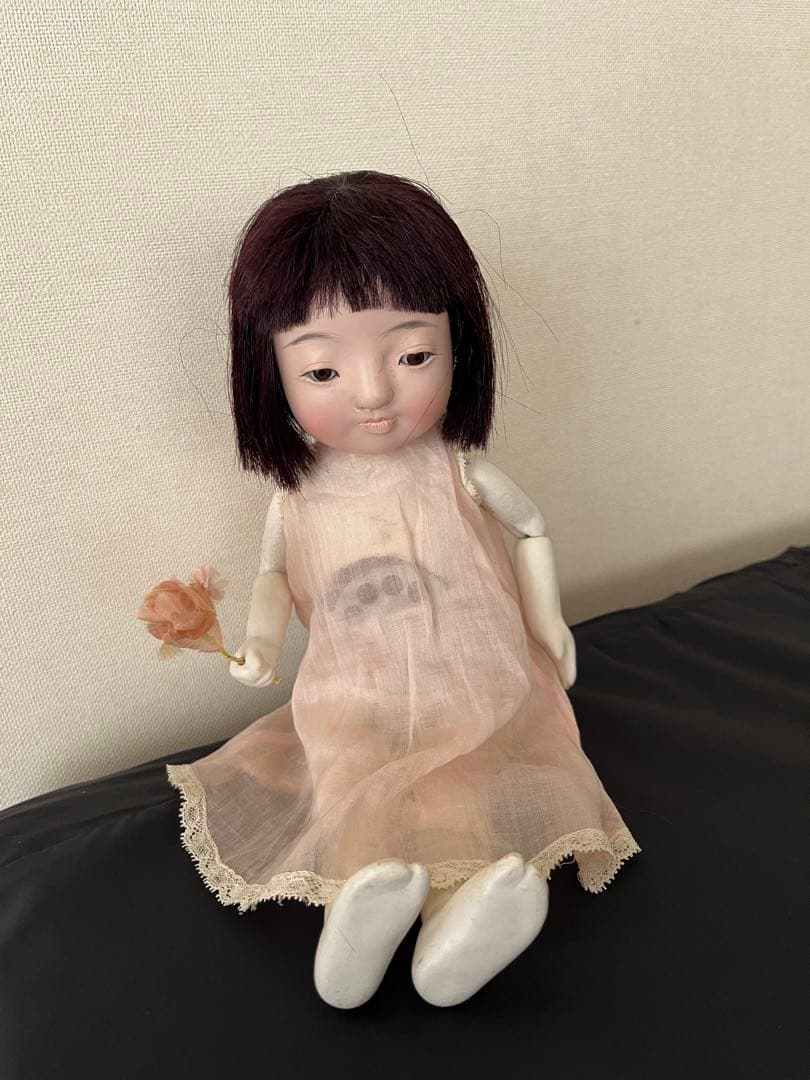 ▪️自由人形▪️関節のある市松人形▪️昭和▪️お着替えの着物付き