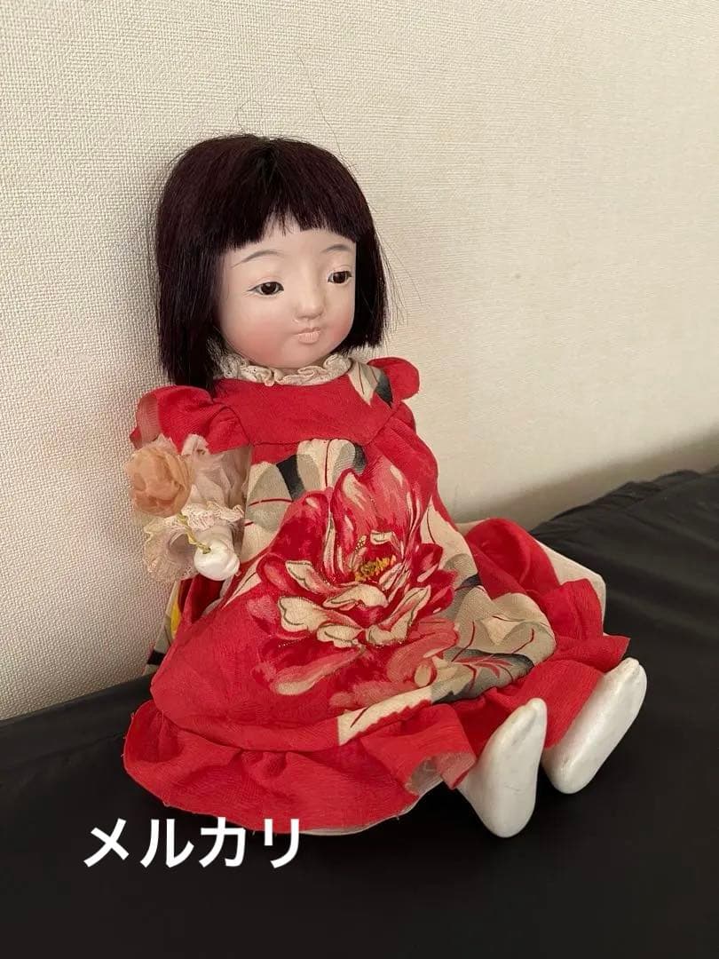 ▪️自由人形▪️関節のある市松人形▪️昭和▪️お着替えの着物付き