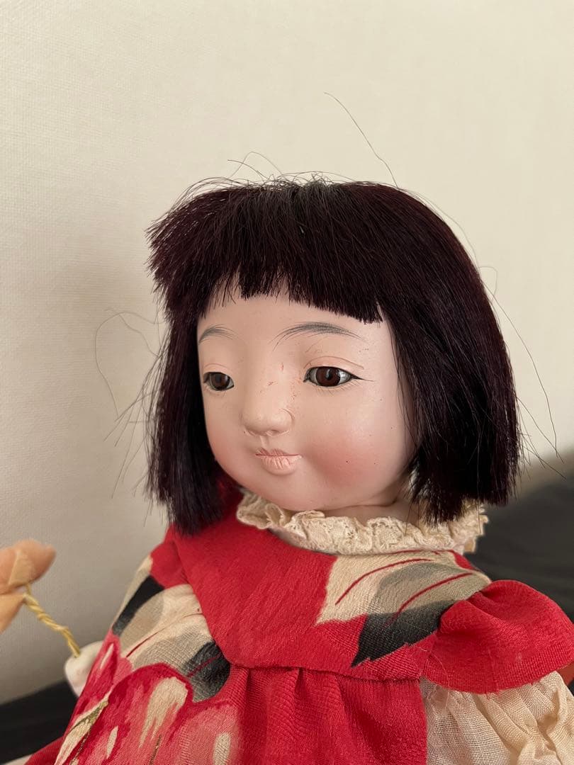 ▪️自由人形▪️関節のある市松人形▪️昭和▪️お着替えの着物付き