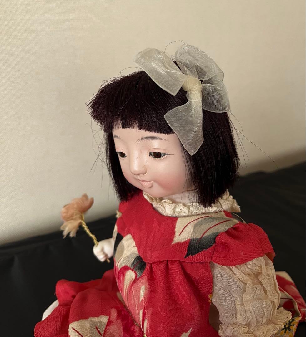 ▪️自由人形▪️関節のある市松人形▪️昭和▪️お着替えの着物付き
