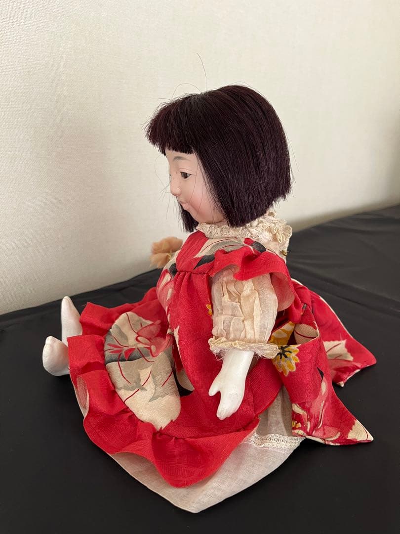 ▪️自由人形▪️関節のある市松人形▪️昭和▪️お着替えの着物付き
