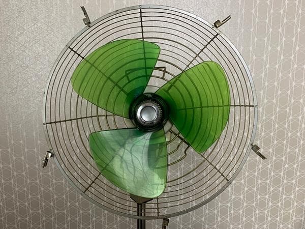 HITACHI 日立 H-625 デスクファン扇風機 グリーン 昭和レトロ