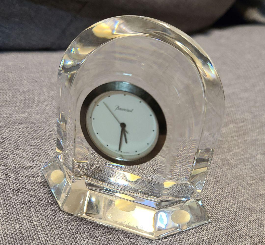 Baccarat ベガクロック クリスタルガラスクロック 時計