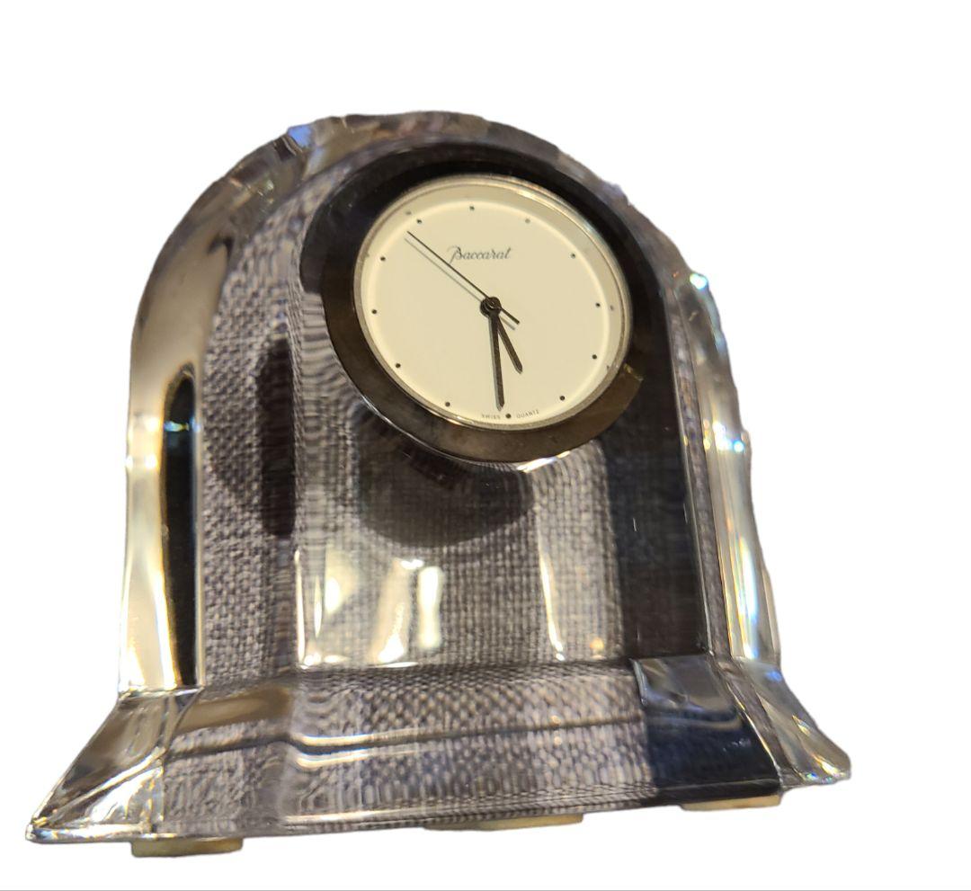 Baccarat ベガクロック クリスタルガラスクロック 時計
