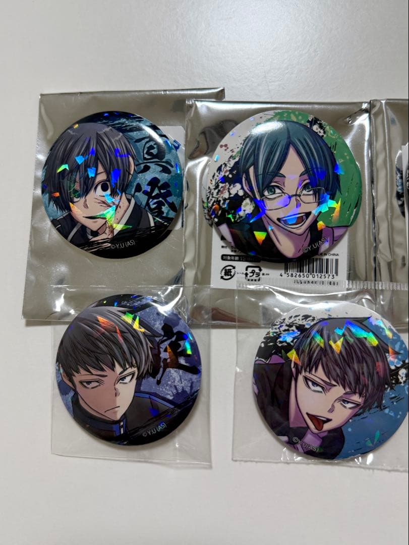 桃源暗鬼 缶バッジ 矢颪碇 皇后崎迅 淀川真澄 遊摺部従児