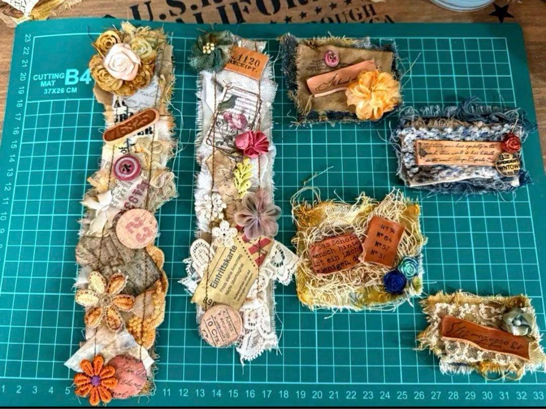 ミィさま❤️ジャンクジャーナル素材‪ෆ‪.*・゜スニペットロール風&タグセット