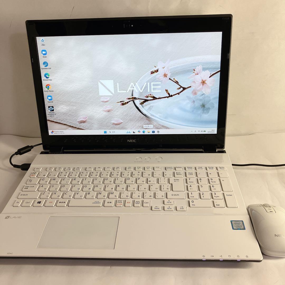 LAVIE Win11/Core i3-7100U 1TB/8GB　マウスつき