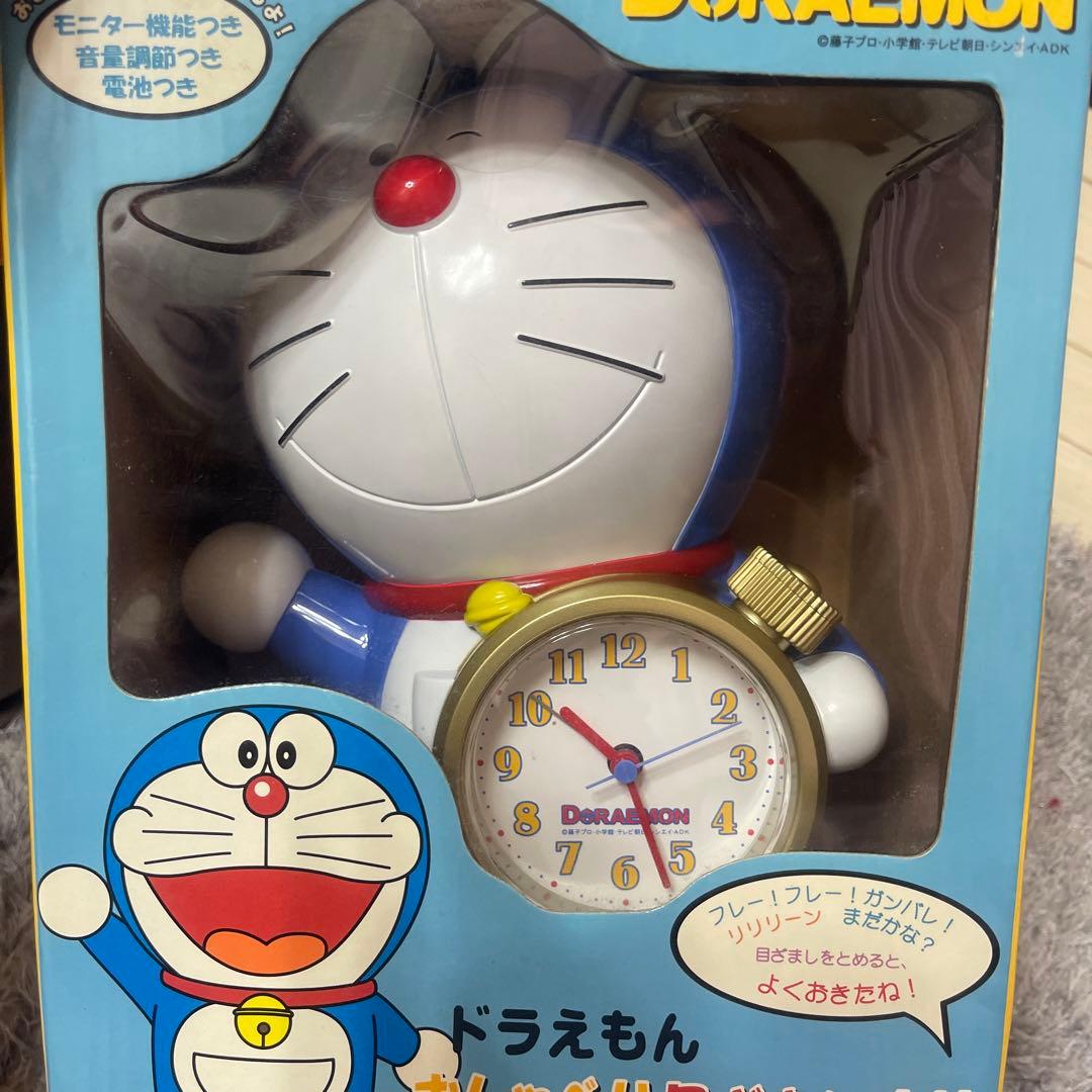 2002年 当時物 ドラえもん 時計 大山のぶ代ボイスレトロ 平成 箱付き動作