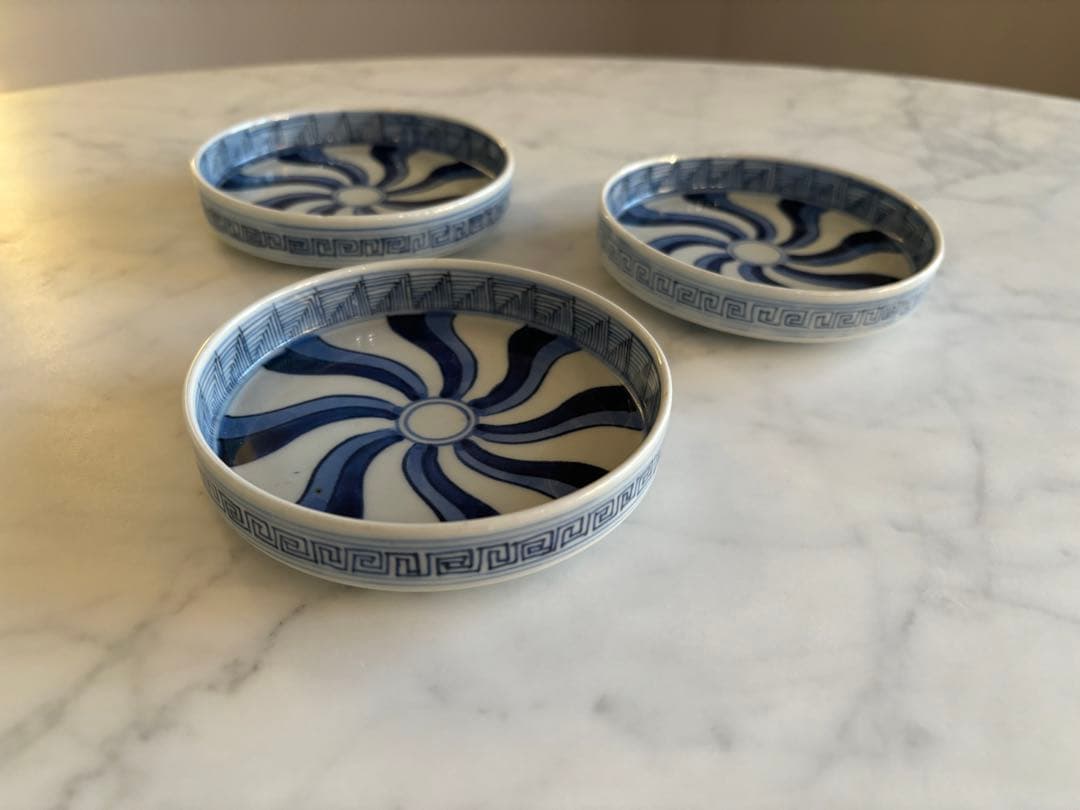 骨董　染付　小皿