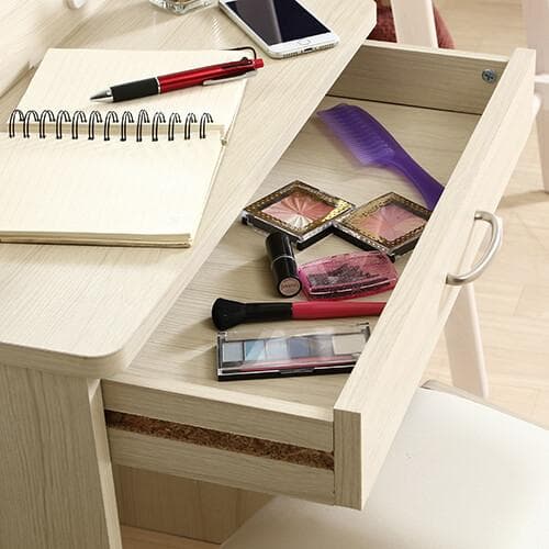 FJ DR MR　ドレッサー　スツール付き　ホワイト　三面鏡　＊コスメ　メイク