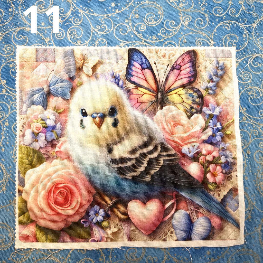 オーダーページ　ハンカチ　とり柄　ハンドメイド2/16　再出品