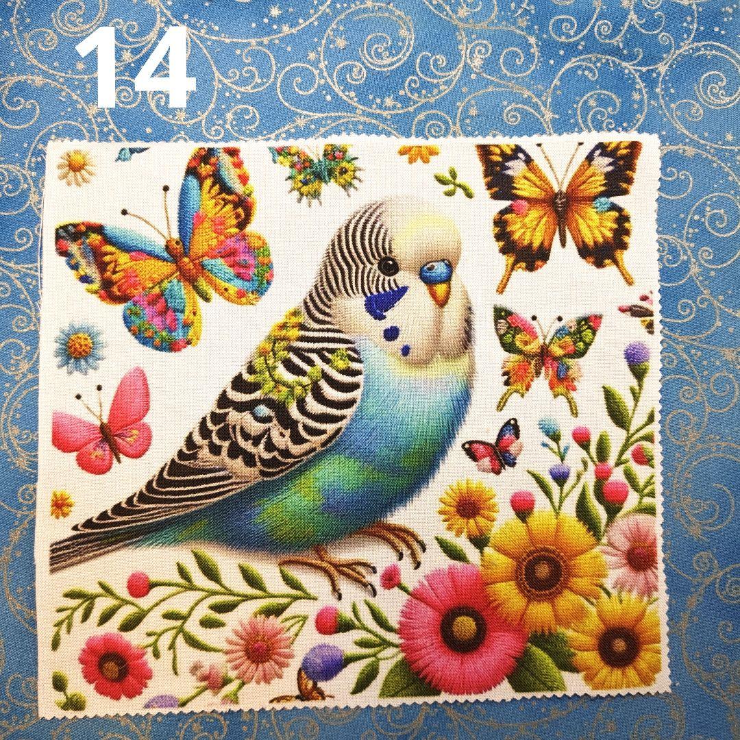 オーダーページ　ハンカチ　とり柄　ハンドメイド2/16　再出品