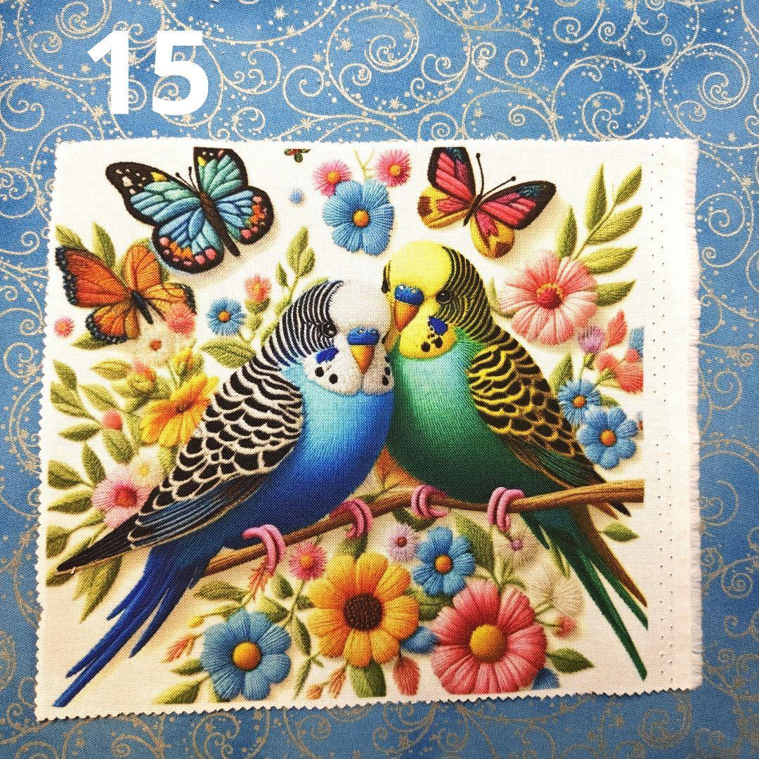 オーダーページ　ハンカチ　とり柄　ハンドメイド2/16　再出品