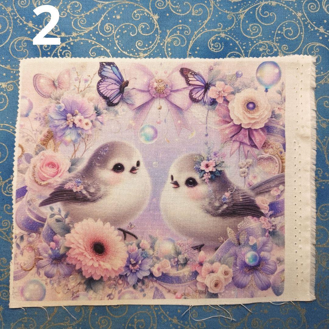 オーダーページ　ハンカチ　とり柄　ハンドメイド2/16　再出品