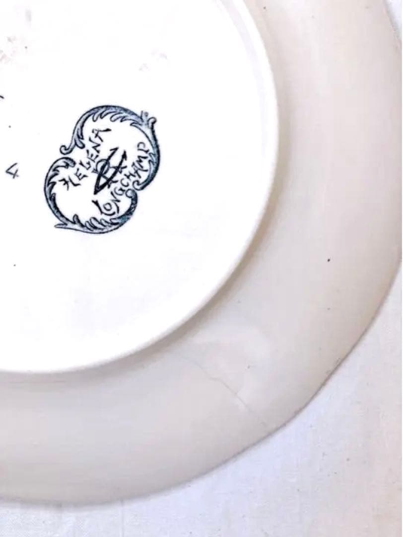 フランスアンティーク　Longchamp helenaシリーズプレート①