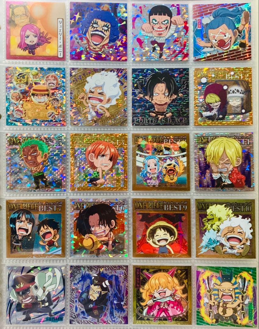 ドラゴンボール&ワンピース にふぉるめーしょんシール まとめ売り!!