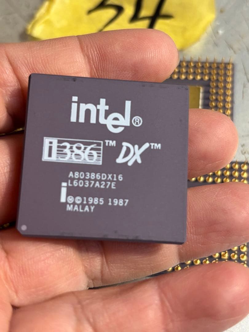 5個Intel i386 DX インテル CPU A80386DX16動作未確認