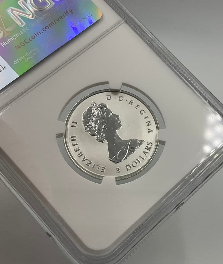 2025 カナダ メイプルリーフ 3ドル 銀貨 NGC Rプルーフ PF70