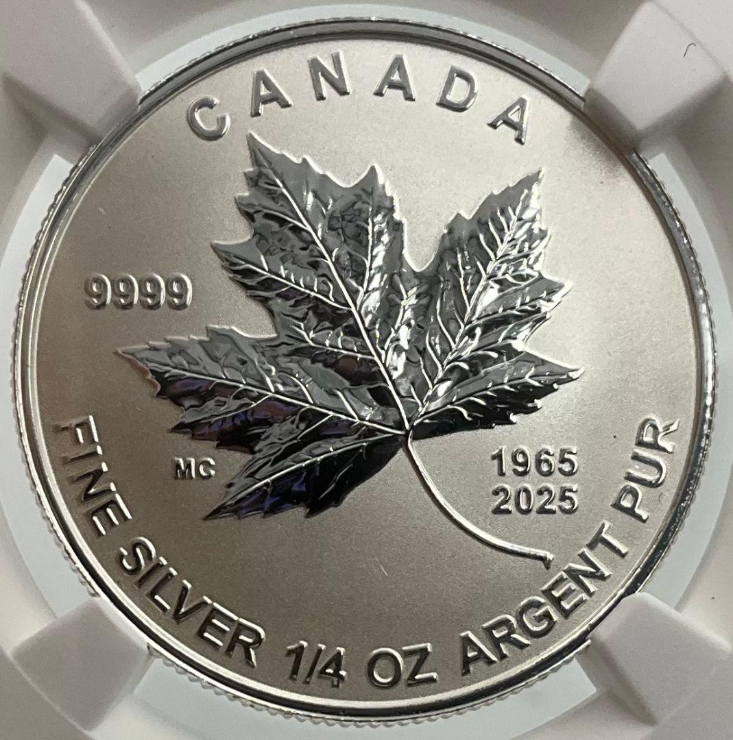 2025 カナダ メイプルリーフ 3ドル 銀貨 NGC Rプルーフ PF70