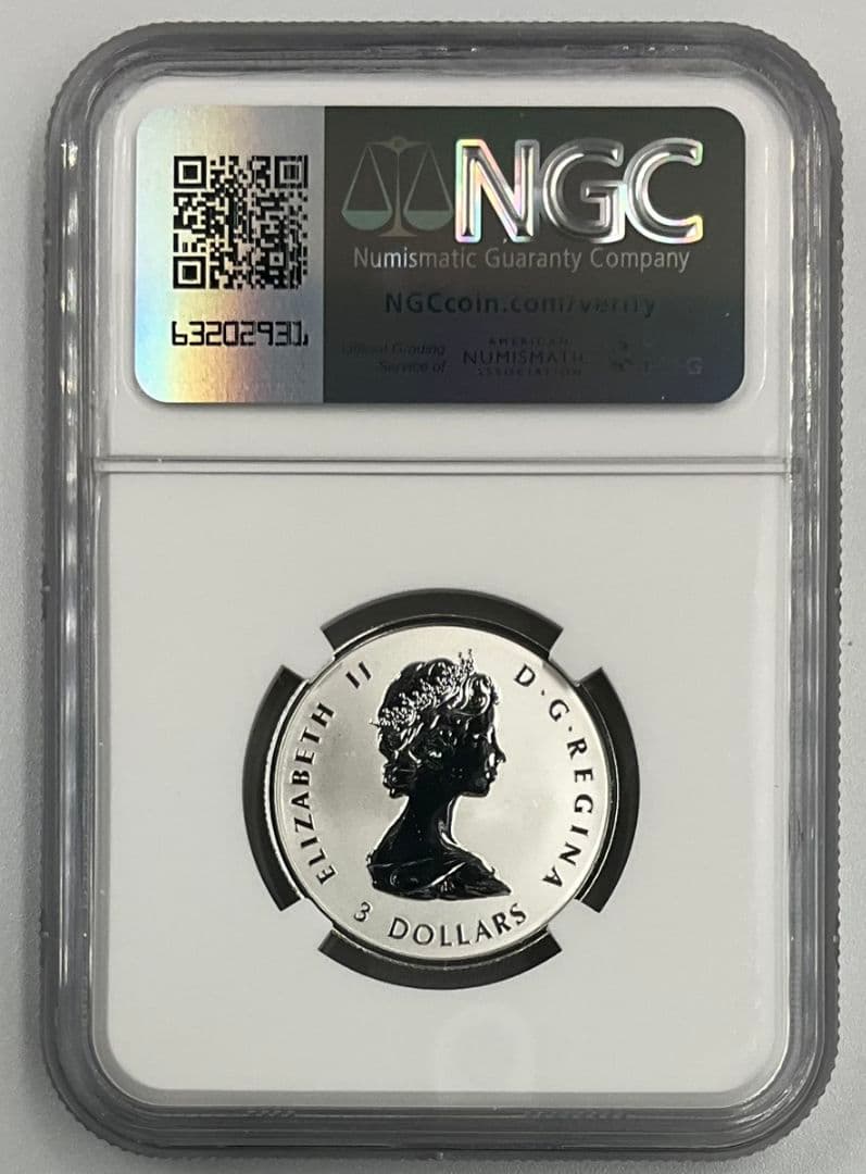 2025 カナダ メイプルリーフ 3ドル 銀貨 NGC Rプルーフ PF70