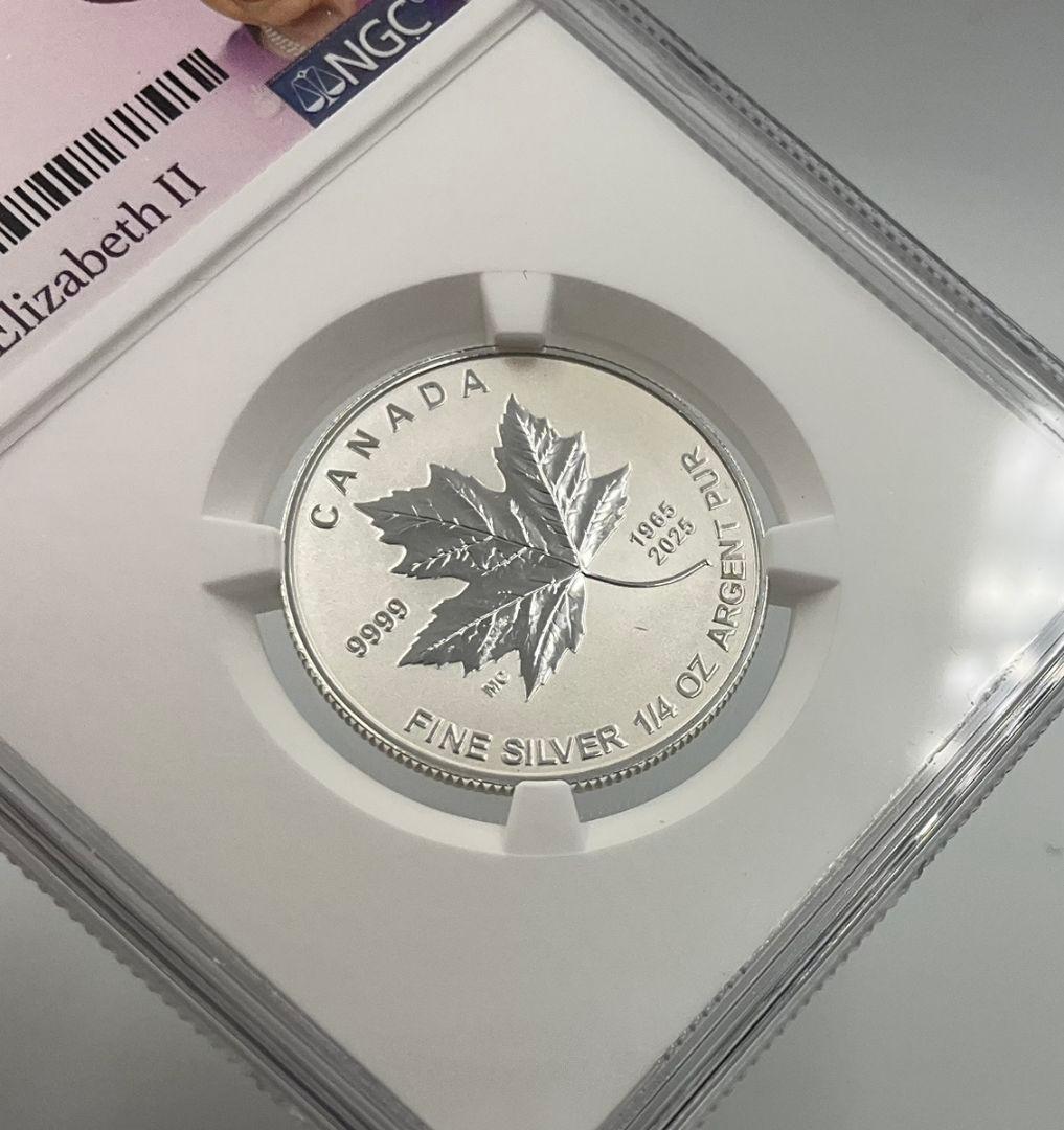 2025 カナダ メイプルリーフ 3ドル 銀貨 NGC Rプルーフ PF70