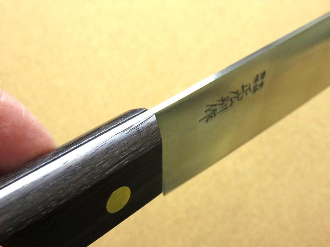 関の刃物 頭オトシ 235mm 正広別作 ハガネ 特殊包丁 肉解体 右利き 片刃