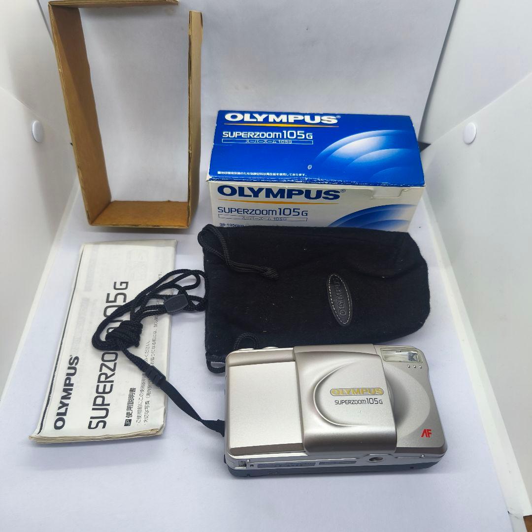 【美品】オリンパス SUPER ZOOM 105G コンパクトフィルムカメラ