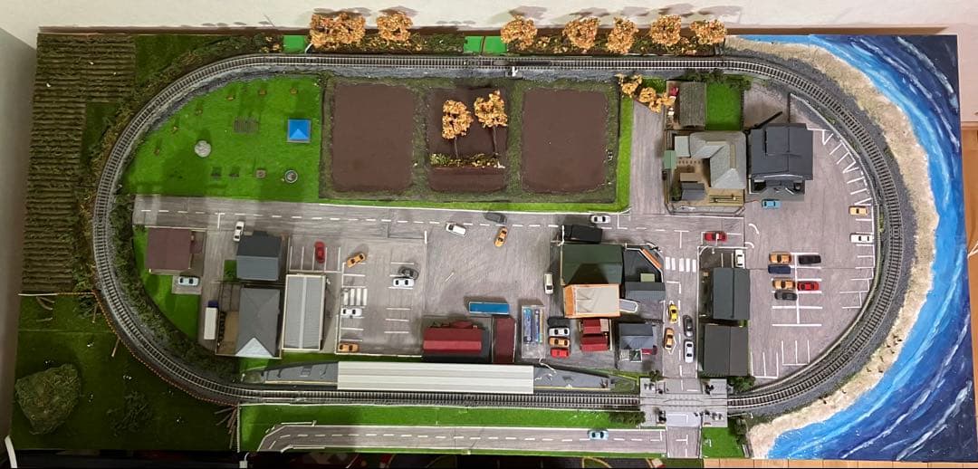 Nゲージ 鉄道模型 昭和の駅と街並み ジオラマ トミックス KATO 鉄道
