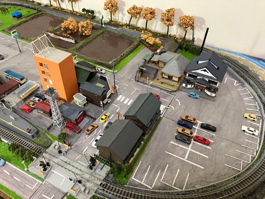 Nゲージ 鉄道模型 昭和の駅と街並み ジオラマ トミックス KATO 鉄道