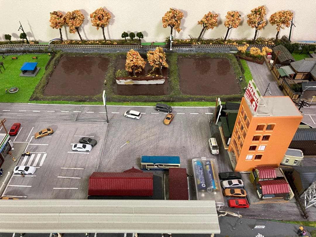 Nゲージ 鉄道模型 昭和の駅と街並み ジオラマ トミックス KATO 鉄道