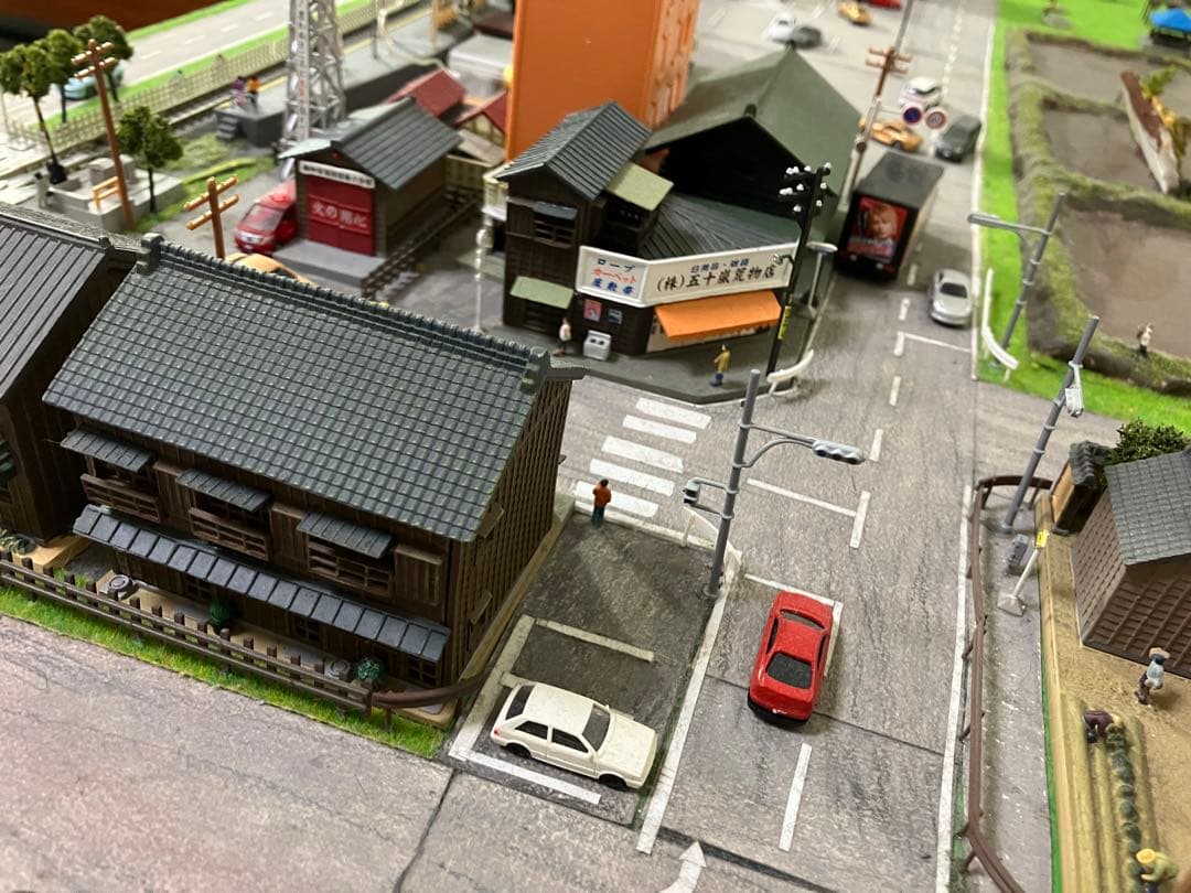 Nゲージ 鉄道模型 昭和の駅と街並み ジオラマ トミックス KATO 鉄道