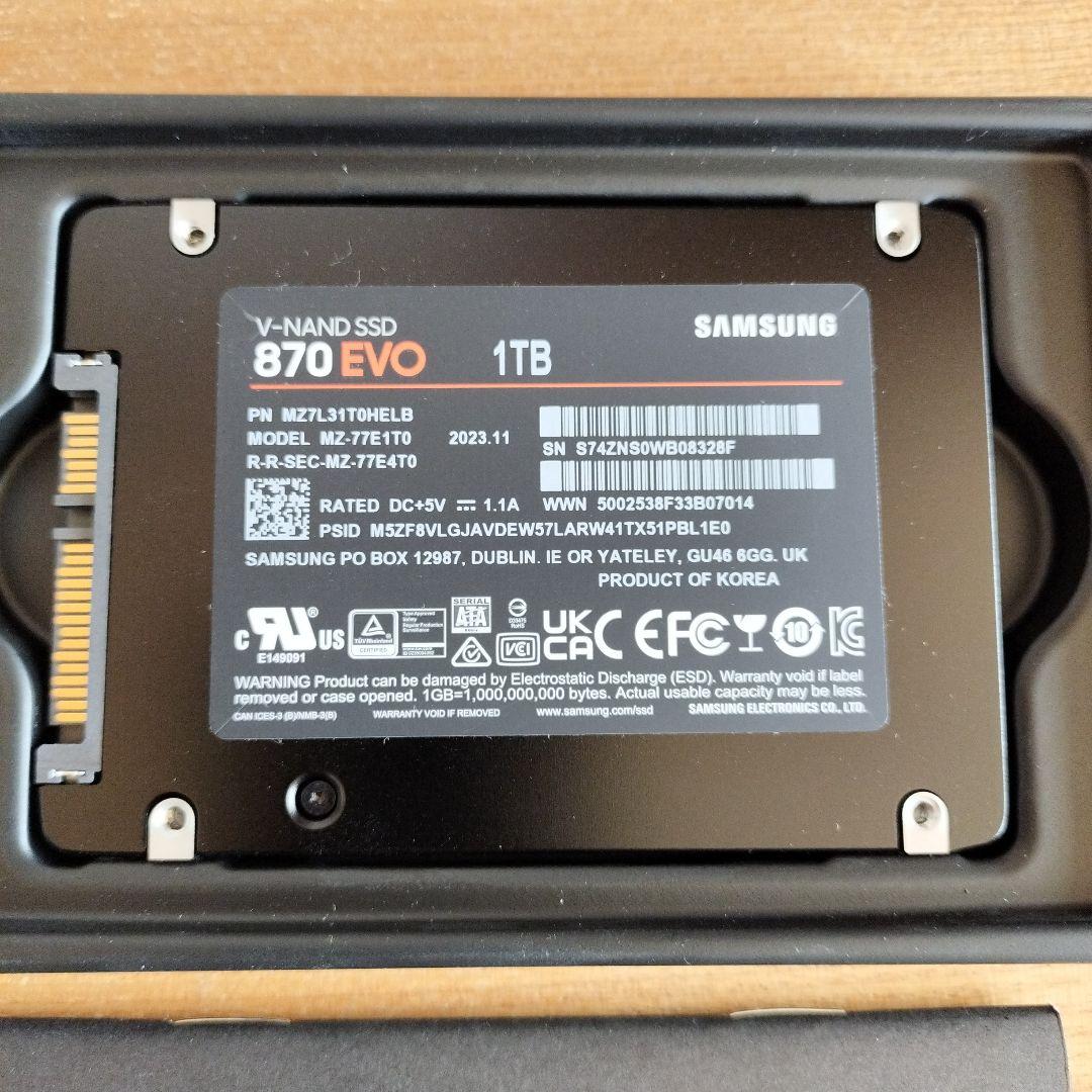 【SSD 1TBサムスンSamsung 870EVO MZ-77E1T0B/IT