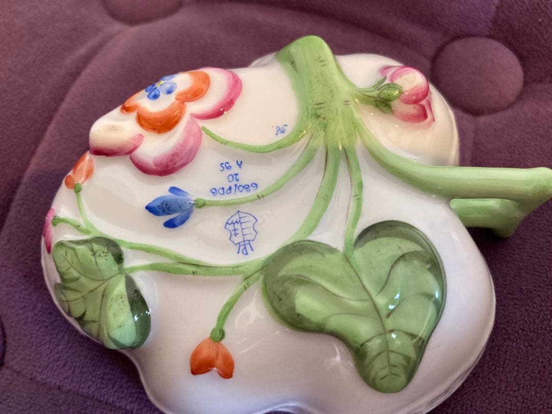 HEREND ヘレンド キティピンク（バコニーの春） オープンシュガー葉型