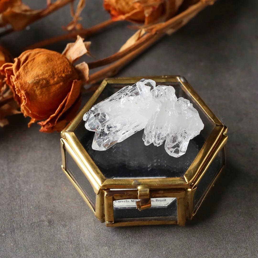 ファーデンクォーツ ミニチュアクラスター 鉱物標本 パワーストーン 水晶 天然石