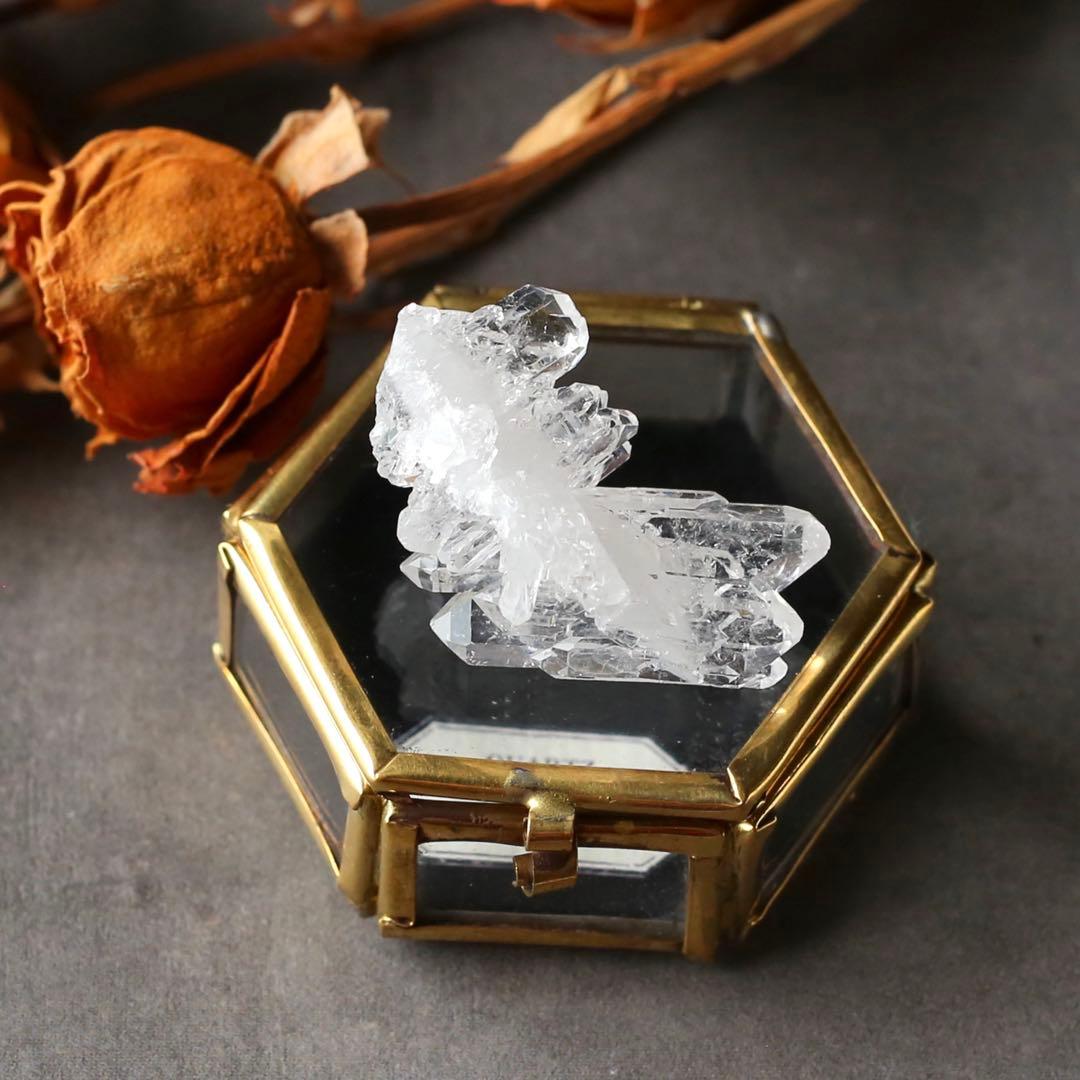 ファーデンクォーツ ミニチュアクラスター 鉱物標本 パワーストーン 水晶 天然石