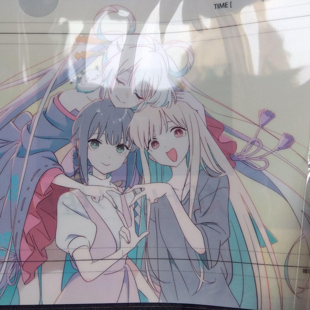 セット 超かぐや姫 ラフ原画 アクリルパネル + クリアファイル 2点