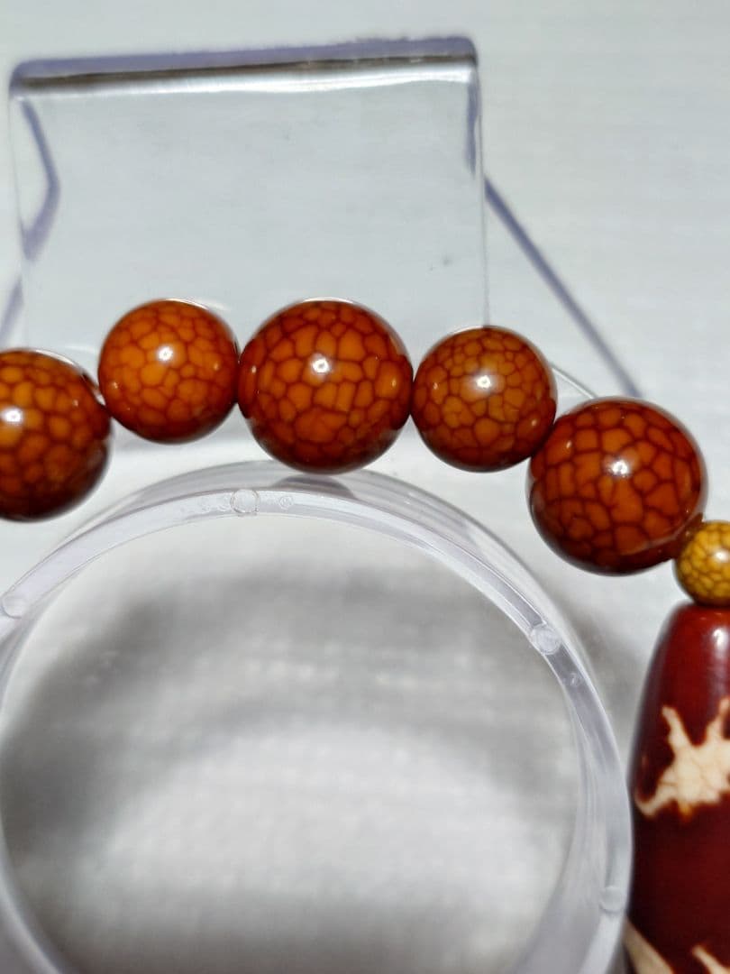 上肯 騎龍観音天珠 龍紋玉髄 ブレスレット