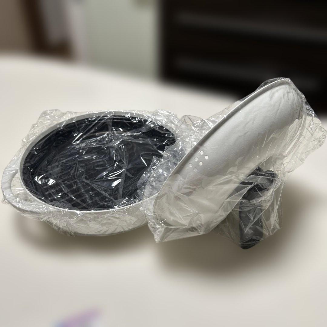 電子レンジ調理器具 ホワイト 円形