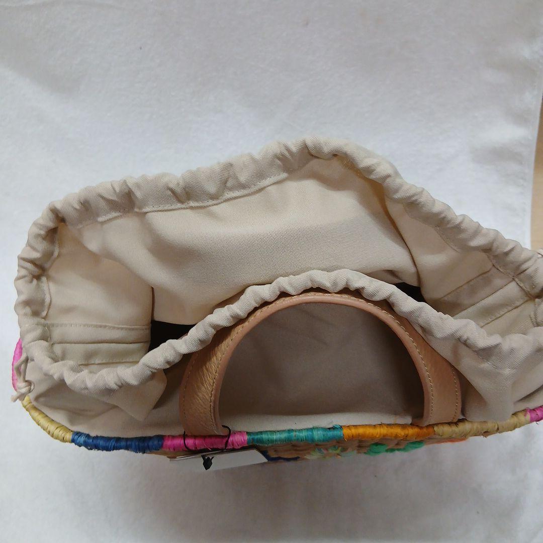 Aloha刺繍入りかごバッグ