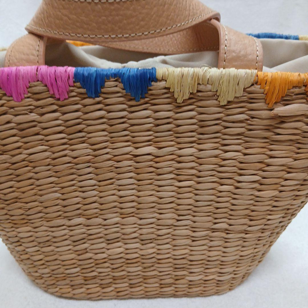Aloha刺繍入りかごバッグ
