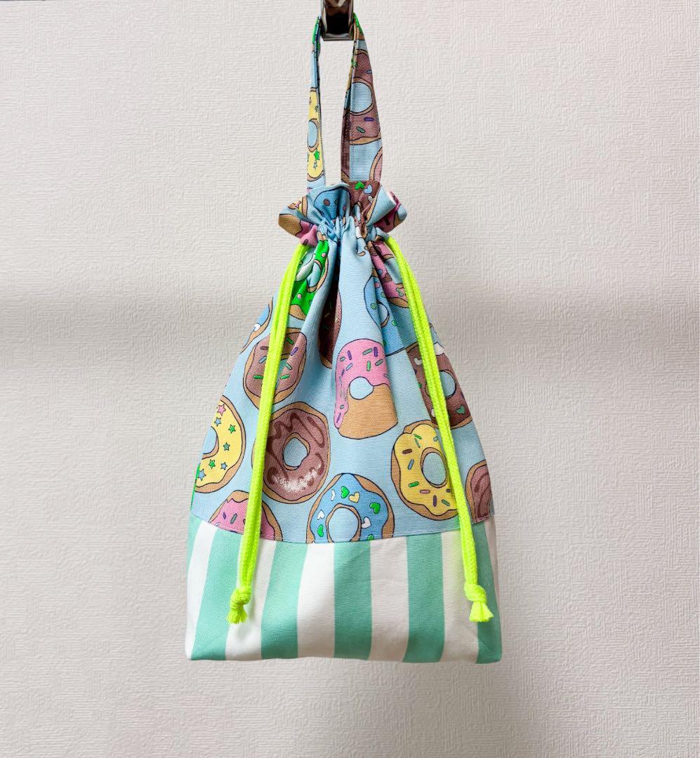 入園入学3点セット♡ドーナツ柄×ストライプ｜人気　ネオンカラー