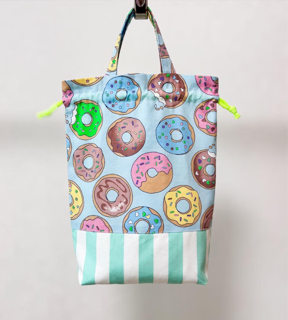 入園入学3点セット♡ドーナツ柄×ストライプ｜人気　ネオンカラー