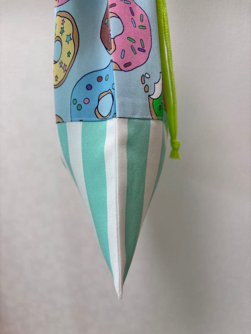 入園入学3点セット♡ドーナツ柄×ストライプ｜人気　ネオンカラー