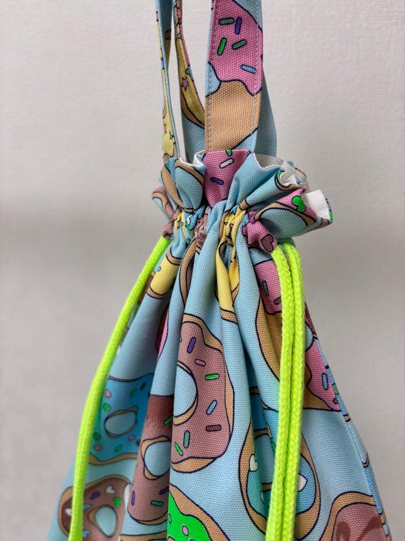 入園入学3点セット♡ドーナツ柄×ストライプ｜人気　ネオンカラー